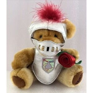 Hershey's Be My Valentine Kiss Bear With Rose - Retired Vintage Collectible NWOT